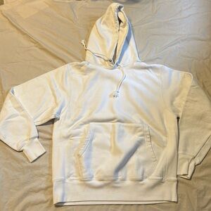 Champion reverse weave hoodie in white size medium